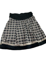 Motherhood Maternity Womens Skirt Size Medium Black Geometric Print A Line Short - £11.67 GBP