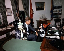 President John F. Kennedy with children on Halloween 1963 New 8x10 Photo - £7.06 GBP