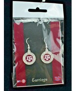 NCAA University Round Team Dangle Earrings (New) Texas A&amp;M Aggies - £10.14 GBP
