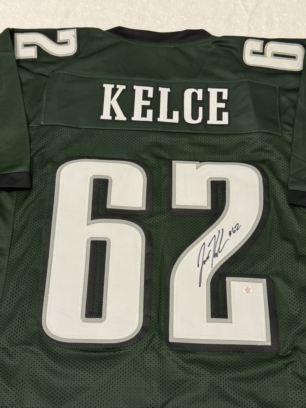 Jason Kelce Signed Philadelphia Eagles Football Jersey COA - $199.00