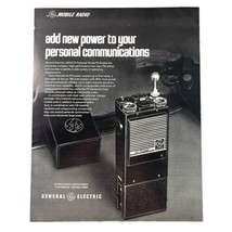GE General Electric Mobile Radio Vintage 1976 Print Ad 8”x10.75” FM Two-Way - $23.34