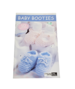 Leisure Arts Baby Booties Knit & Crochet Pattern Book 75019
