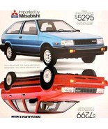 1987 Mitsubishi Precis 3 Door 5 Door Advertisement Vintage Automobilia HM2S - $24.99