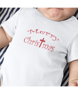 Infant Long Sleeve Bodysuit &quot;Merry Christmas&quot; - $24.69+