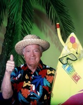 Bob Hope Hawaiian Shirt Surfboard Snorkel 8x10 Real Photo - £8.68 GBP