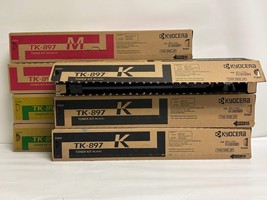 7 Genuine Kyocera TASKalfa 205cv FS-C8520MFP MMYYKKK Toners TK-897, TK897 - €306,03 EUR