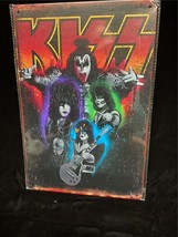 Rock Sign Kiss Promo Photo 16x12.5&quot; Steel Sign - £19.52 GBP