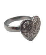 Victorian 0.60ct Rose Cut Diamond Wedding Heart Pretty Ring - £514.17 GBP