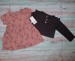 NWT Carters Bunny Bodysuit Dress &amp; Cardigan Baby Girls Outfit Set 9 Monts - $10.99