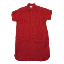 NWT J.Crew Relaxed-fit Short-sleeve Linen Shirtdress in Radio Red S - £63.58 GBP