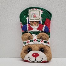 Vintage Teddy Bear 3D Christmas Holiday Oven Mitt Pot Holder - New - $14.75