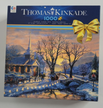 Thomas Kinkade Holiday Evening Sleigh Ride Christmas Jigsaw Puzzle NEW 1... - £14.93 GBP
