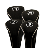 NEW MENS #3 5 7 9  FAIRWAY WOOD ZIPPER HEADCOVER SET GOLF CLUB HEAD COVERS - $39.53 CAD