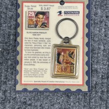 Vintage 1992 Elvis Presley Keychain Usps Stamp Postmark Collection New Sealed - £12.23 GBP