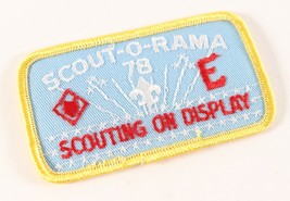 Vintage 1978 Scout O Rama Scouting On Display Boy Scouts America BSA Camp Patch - £9.41 GBP