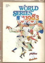 1983 World Series Official Program Orioles Phillies - £42.43 GBP