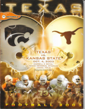 October 4, 2003 Texas Longhorns Vs. Kansas State Wildcats Football Game Program - £14.33 GBP