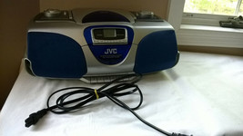 JVC RC-BX33 CD Blue and Silver Portable System, Tape, Radio and CD Boombox - £21.30 GBP