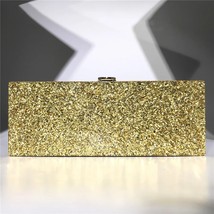 Women&#39;s Acrylic Bag Solid Color Sequin  Designer Handbag  Ladis Hand Bag Chains  - £150.31 GBP