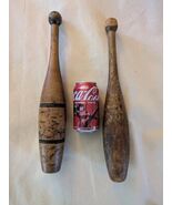 Lot De 2 Ancien 16 IN Bois Cirque Jonglage Broches Exercice Primitive Po... - €40,26 EUR