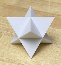 Meditation Aid Sacred Geometry Stellated Octahedron Octagrammaton 8 Meta... - $12.37