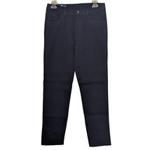 Boys Izod Pants Size 18 Navy Blue 5 Pocket, Adjustable Waist, Reinforced Knee... - $21.28