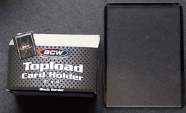 (1 Loose Holders) BCW Black Border Regular 20pt Card Top Loader Card Hol... - $0.99