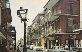 French Quarter St. Peter Street New Orleans Louisiana LA Postcard C37 - £2.30 GBP