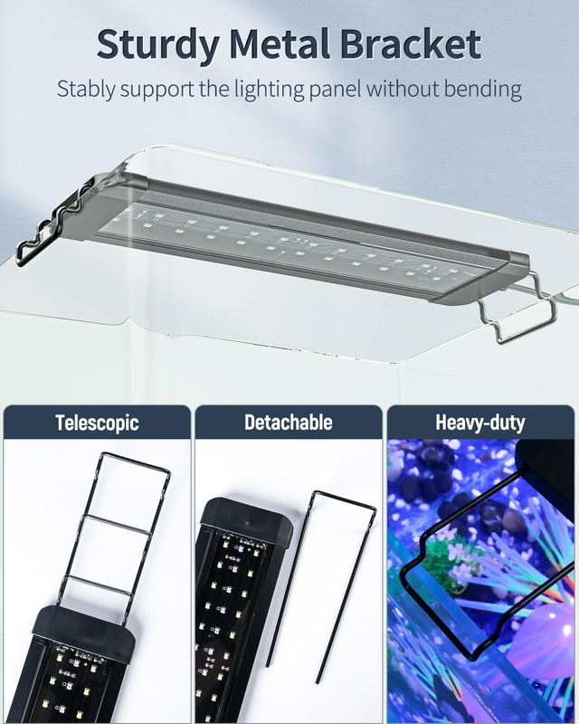 Pawfly 11W Aquarium LED Light for 12 to 18 Inch Fish Tanks Extendable Fish Tank  Item image 7