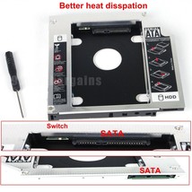 New Sata 2Nd Hdd Ssd Caddy 12.7Mm For Lenovo T420 T430 T520 T530 X220 W510 T420I - $15.99