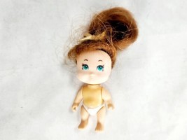 Vintage 2.5" Tyco Quints Mini Doll Babies Number 5 Red Brown Hair 1990's - $12.99