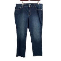 Lauren Ralph Lauren Jeans Modern Straight Curvy Dark Blue 5-Pocket Straight 18W - £26.68 GBP