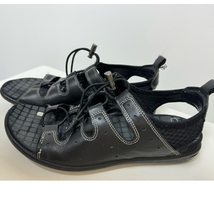 ECCO Womens Jab Toggle Sandals Black Speedlace 39 US 8-8.5 - $28.71