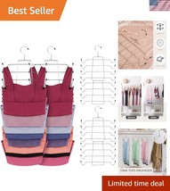 Space-Saving 6 Pack Hanging Hangers for Bras &amp; Tank Tops - Gift-Ready El... - $52.50