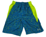 Under Armour Blue &amp; Green Lined Swimming Swim Trunks Board Shorts Youth ... - £7.82 GBP