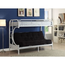 Eclipse Bunk Bed (Twin/Full/Futon) in White  - £504.16 GBP