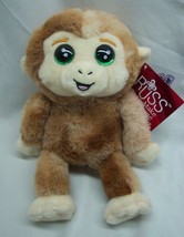 Russ Li&#39;l Peepers Peaches Big Eyed Monkey 11&quot; Plush Stuffed Animal New w/ Tag - £15.77 GBP
