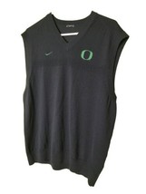 Oregon Ducks UofO Nike Black Sweater Vest  Slim Fit Large  - £42.40 GBP