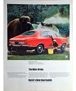1968 Opel Kadett with Elephant Vintage Advertisement Print Art Car Ad - $19.01 CAD