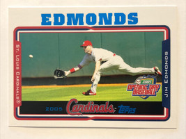 Jim Edmonds 2005 Topps #17 St. Louis Cardinals MLB Baseball Card - £1.09 GBP