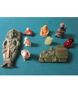 NETSUKES VINTAGE ANTIQUE CHINESE JAPANESE SOAPSTONE PAPERWEIGHT TAGUA NUT  - $62.28 CAD+