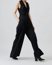 Aqua & Rock cambridge trousers in NAVY/BLACK - $100.00