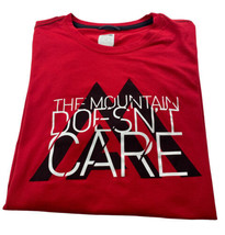 The North Face T Shirt Mens Large Short Sleeve Logo The Mountain Doesn’t Care - £11.95 GBP