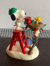 Hallmark To A Job Well Done Snoopy &amp; Woodstock Ornament - £27.71 GBP