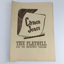 1944 Playbill The Broadway Theatre &#39;Carmen Jones&#39; Napoleon Reed, Robert ... - £18.63 GBP