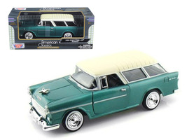 1955 Chevrolet Nomad Green 1/24 Diecast Model Car by Motormax - £32.35 GBP