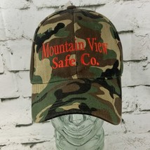 Mountain View Safe Co. Ballcap Hat Camo Strap Back Advertising - $11.88