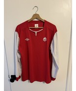 MENS Large LONGSLEEVE Team Canada Umbro Soccer Football Futbol Jersey - $67.39 CAD