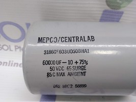 Mepco / Centralab 3186GE603U050BHA1 60000UF-10 + 75% Capacitor 50VDC - $30.43