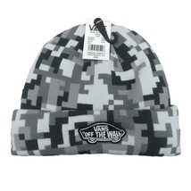 Vans Off The Wall Patch Digital Camo Cuff Beanie Unisex One Size Black G... - $15.98